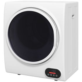1.5 cu.ft Portable Compact Clothes Laundry Dryer with Intelligent Drying for Apartments Dorms RVs, 850W, White (Option: White-540x440x700 mm)